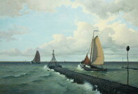 De oude pier van Huizen