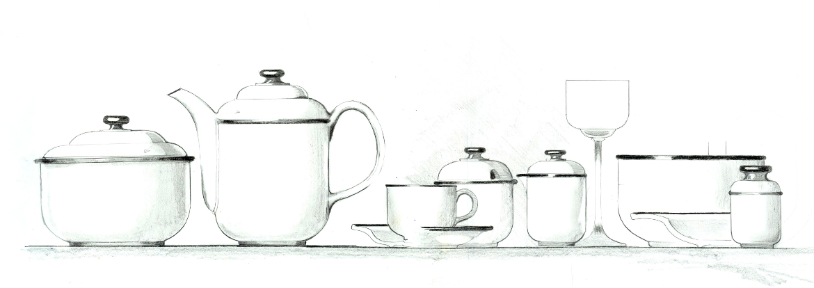 Ontwerp van servies Texel